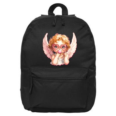 Funny Cute Valentines Day Cupid Bubble Gum 16 in Basic Backpack