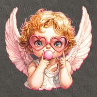 Funny Cute Valentines Day Cupid Bubble Gum Cotton Canvas Backpack