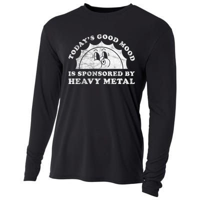 Funny Cute Vintage Retro Heavy Metal Or Heavy Metal Cooling Performance Long Sleeve Crew