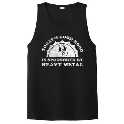 Funny Cute Vintage Retro Heavy Metal Or Heavy Metal PosiCharge Competitor Tank