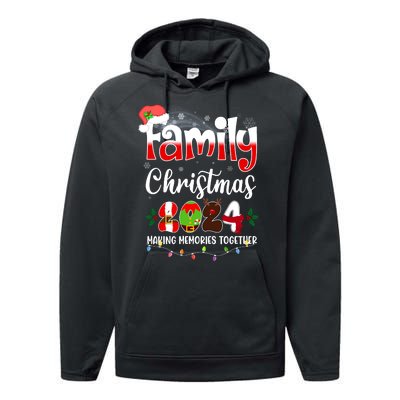 Family Christmas Vacation Trip 2024 Performance Fleece Hoodie