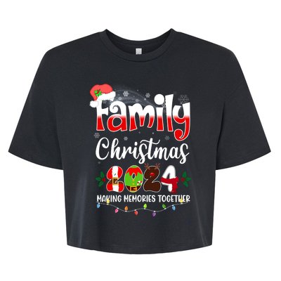 Family Christmas Vacation Trip 2024 Bella+Canvas Jersey Crop Tee