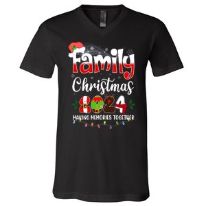 Family Christmas Vacation Trip 2024 V-Neck T-Shirt