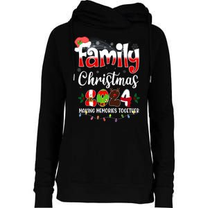 Family Christmas Vacation Trip 2024 Womens Funnel Neck Pullover Hood