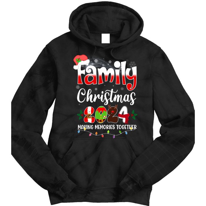 Family Christmas Vacation Trip 2024 Tie Dye Hoodie