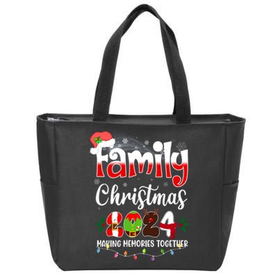 Family Christmas Vacation Trip 2024 Zip Tote Bag