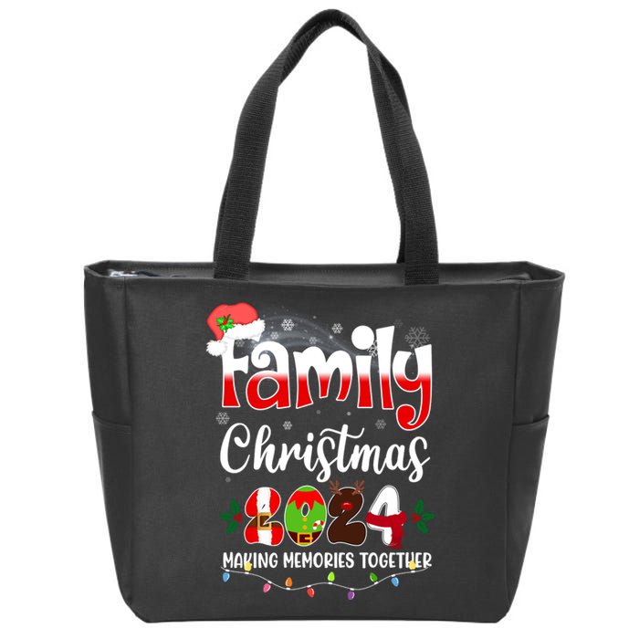 Family Christmas Vacation Trip 2024 Zip Tote Bag