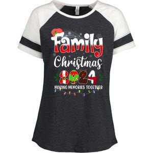 Family Christmas Vacation Trip 2024 Enza Ladies Jersey Colorblock Tee