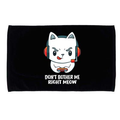 Funny Cat Video Gamer Dont Bother Me Right Meow Gits Microfiber Hand Towel