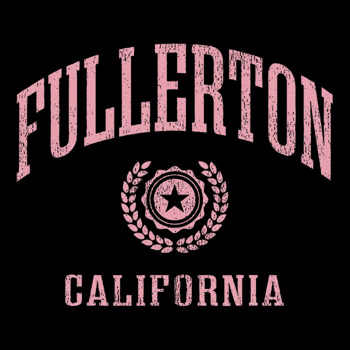 Fullerton Ca Vintage College Sports Design Womens T-Shirt