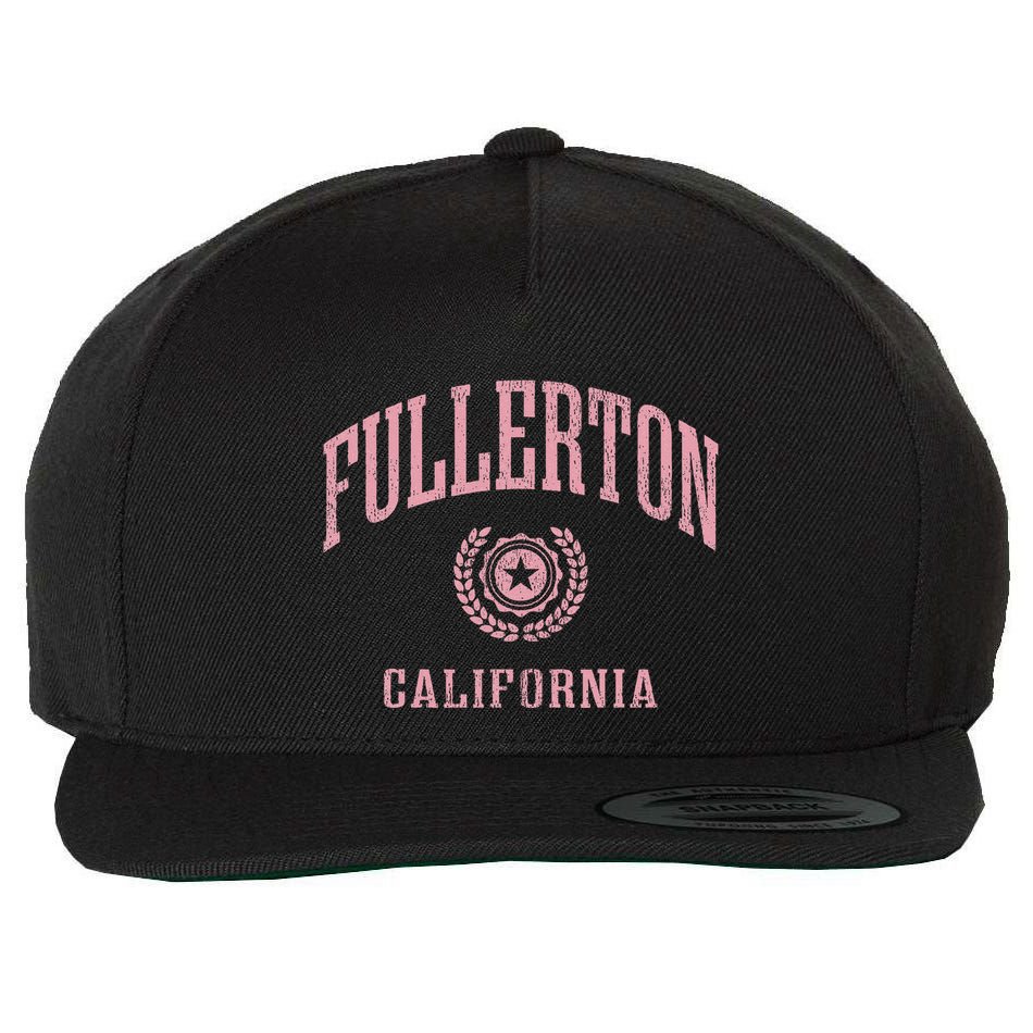 Fullerton Ca Vintage College Sports Design Wool Snapback Cap