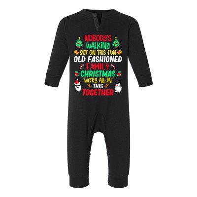 Family Christmas Vacation Pajamas Xmas Ugly Christmas Infant Fleece One Piece