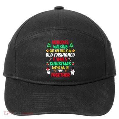 Family Christmas Vacation Pajamas Xmas Ugly Christmas 7-Panel Snapback Hat
