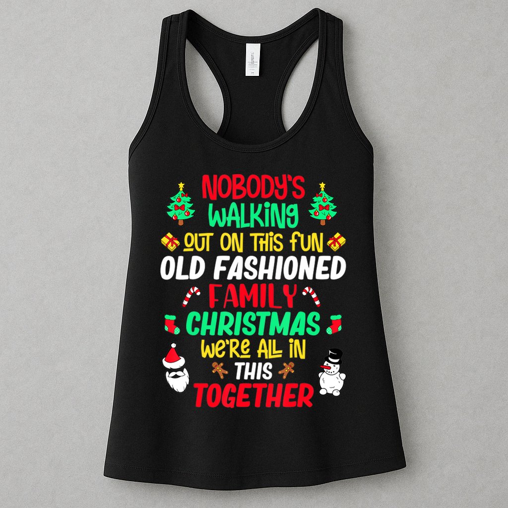 Family Christmas Vacation Pajamas Xmas Ugly Christmas Womens Tank Top