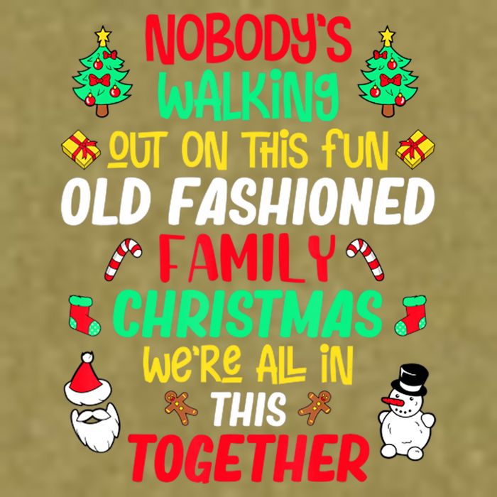 Family Christmas Vacation Pajamas Xmas Ugly Christmas Garment-Dyed Women's Muscle Tee