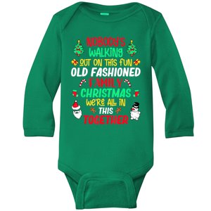 Family Christmas Vacation Pajamas Xmas Ugly Christmas Baby Long Sleeve Bodysuit