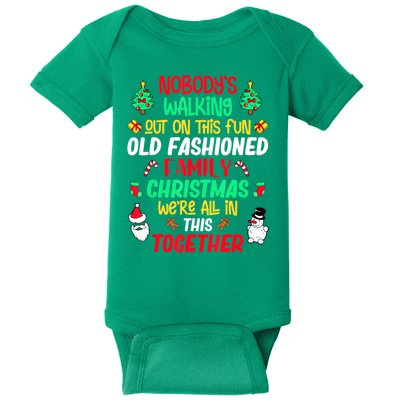 Family Christmas Vacation Pajamas Xmas Ugly Christmas Baby Bodysuit