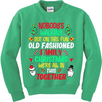Family Christmas Vacation Pajamas Xmas Ugly Christmas Kids Sweatshirt