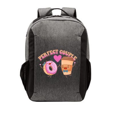 Funny Cute Valentines Day Perfect Couple Donut And Coffee Vector Backpack