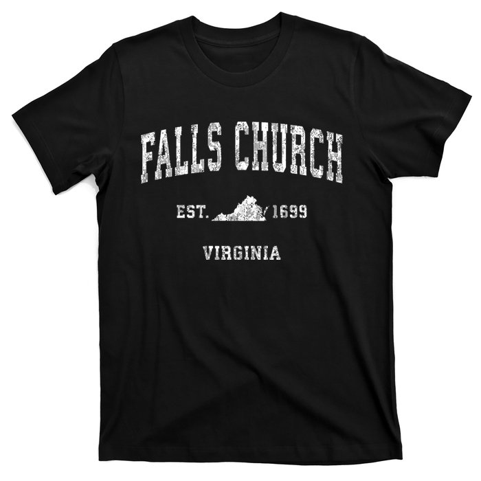 Falls Church Virginia Va Vintage Athletic Sports T-Shirt