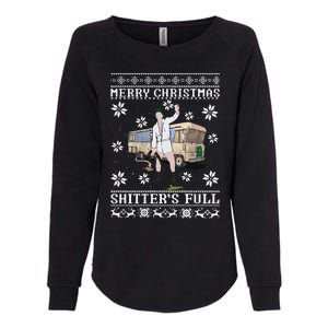 Funny Christmas Vacation Merry Christmas Shitters Full Christmas Ugly Womens California Wash Sweatshirt