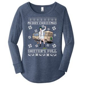 Funny Christmas Vacation Merry Christmas Shitters Full Christmas Ugly Women's Perfect Tri Tunic Long Sleeve Shirt