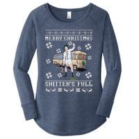 Funny Christmas Vacation Merry Christmas Shitters Full Christmas Ugly Women's Perfect Tri Tunic Long Sleeve Shirt