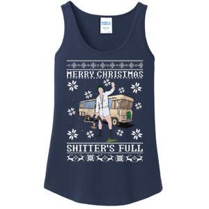 Funny Christmas Vacation Merry Christmas Shitters Full Christmas Ugly Ladies Essential Tank