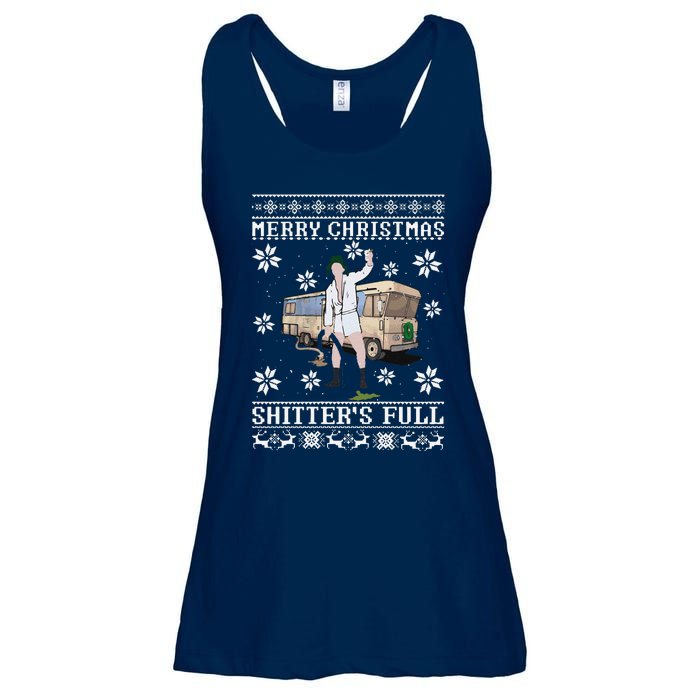 Funny Christmas Vacation Merry Christmas Shitters Full Christmas Ugly Ladies Essential Flowy Tank