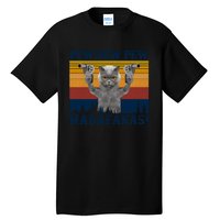 Funny Cat Vintage Pewpewpew Madafakas Cat Crazy Pew Vintage Tall T-Shirt