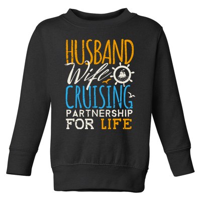 Family Cruise Vacation Husband Wife Cruising Couples Toddler Sweatshirt