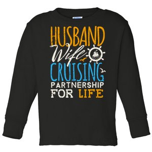 Family Cruise Vacation Husband Wife Cruising Couples Toddler Long Sleeve Shirt