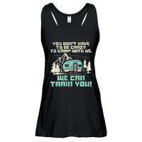 Funny Camping Van Rv Camper Crazy Camp With Us Gift Ladies Essential Flowy Tank