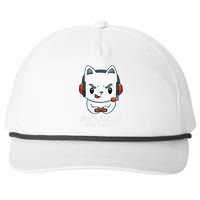 Funny Cat Video Gamer Dont Bother Me Right Meow Gits Snapback Five-Panel Rope Hat