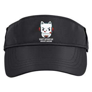 Funny Cat Video Gamer Dont Bother Me Right Meow Gits Adult Drive Performance Visor