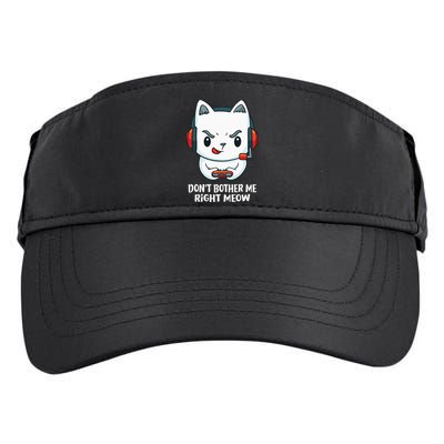 Funny Cat Video Gamer Dont Bother Me Right Meow Gits Adult Drive Performance Visor