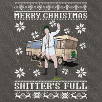Funny Christmas Vacation Merry Christmas Shitters Full Christmas Ugly Cotton Canvas Backpack