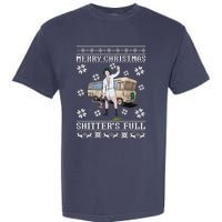 Funny Christmas Vacation Merry Christmas Shitters Full Christmas Ugly Garment-Dyed Heavyweight T-Shirt