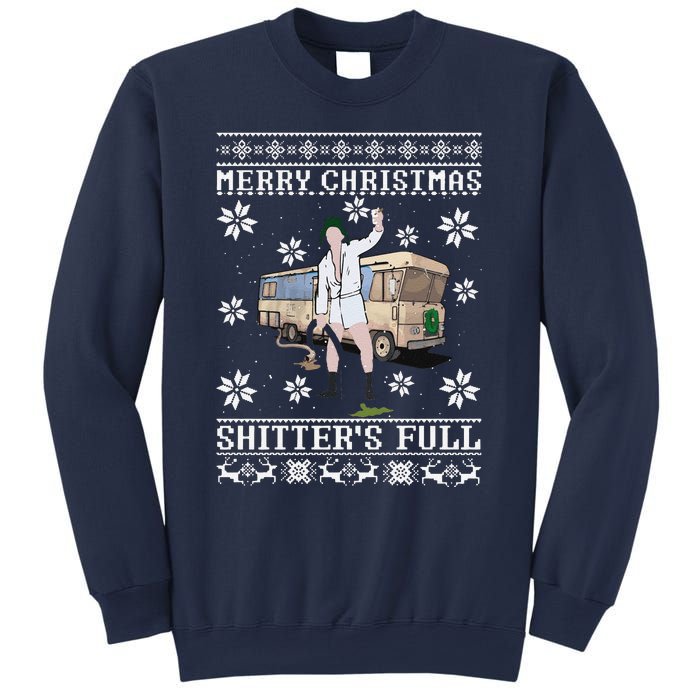 Funny Christmas Vacation Merry Christmas Shitters Full Christmas Ugly Sweatshirt