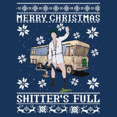Funny Christmas Vacation Merry Christmas Shitters Full Christmas Ugly T-Shirt