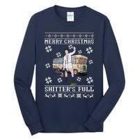 Funny Christmas Vacation Merry Christmas Shitters Full Christmas Ugly Tall Long Sleeve T-Shirt