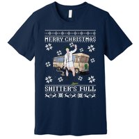 Funny Christmas Vacation Merry Christmas Shitters Full Christmas Ugly Premium T-Shirt