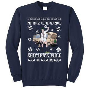 Funny Christmas Vacation Merry Christmas Shitters Full Christmas Ugly Tall Sweatshirt