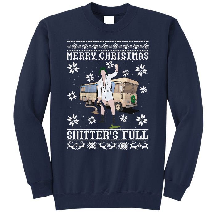 Funny Christmas Vacation Merry Christmas Shitters Full Christmas Ugly Tall Sweatshirt