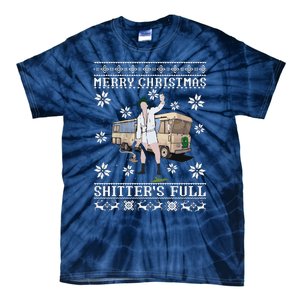 Funny Christmas Vacation Merry Christmas Shitters Full Christmas Ugly Tie-Dye T-Shirt