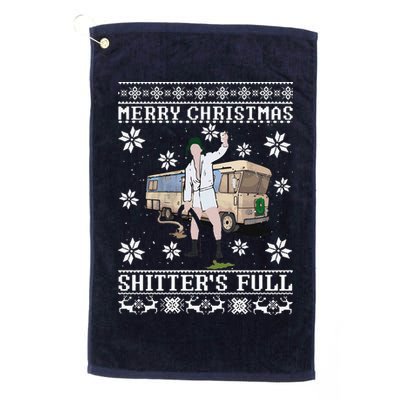 Funny Christmas Vacation Merry Christmas Shitters Full Christmas Ugly Golf Towel