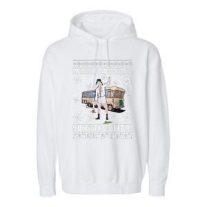 Funny Christmas Vacation Merry Christmas Shitters Full Christmas Ugly Garment-Dyed Fleece Hoodie