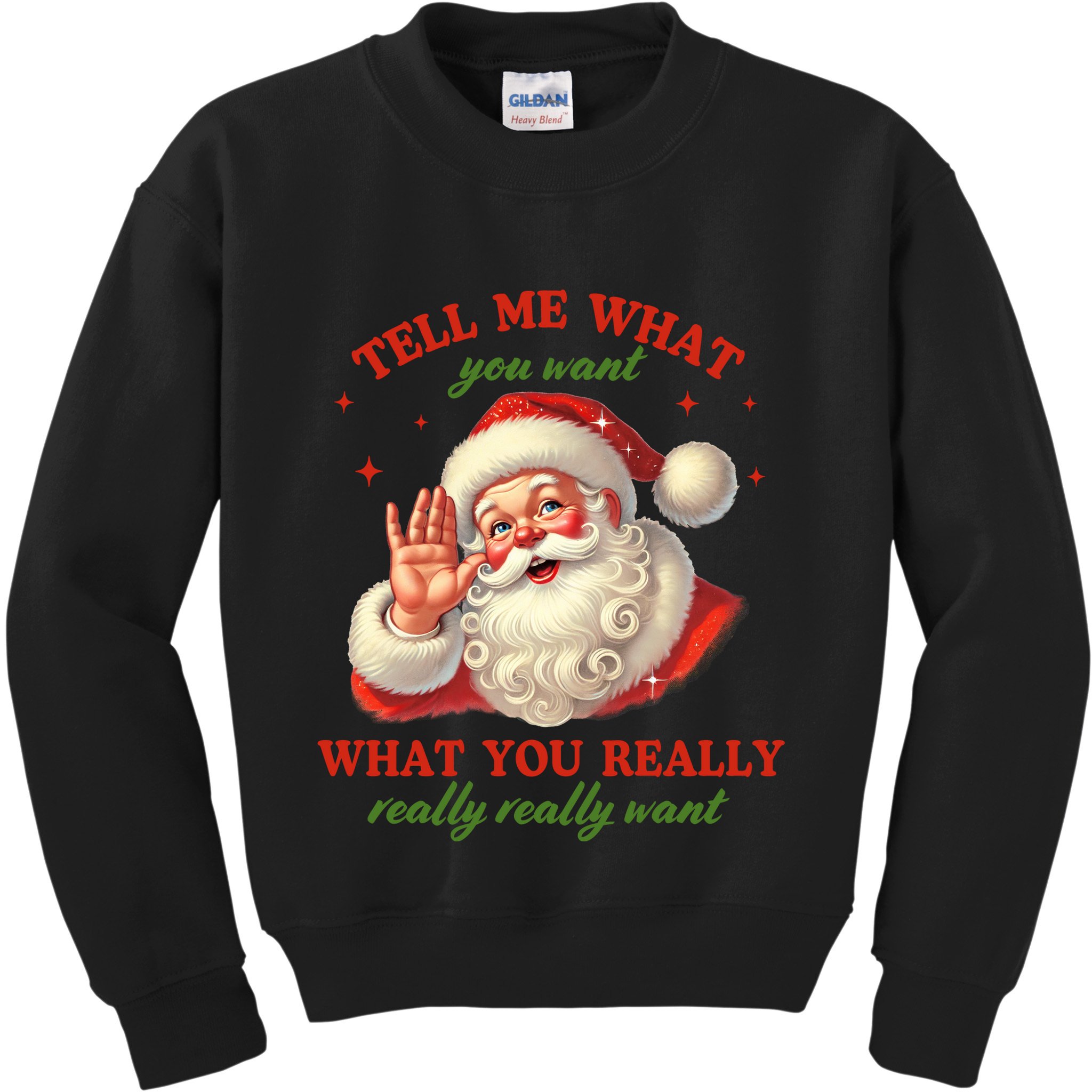 Funny Christmas Vintage Santa Kids Sweatshirt