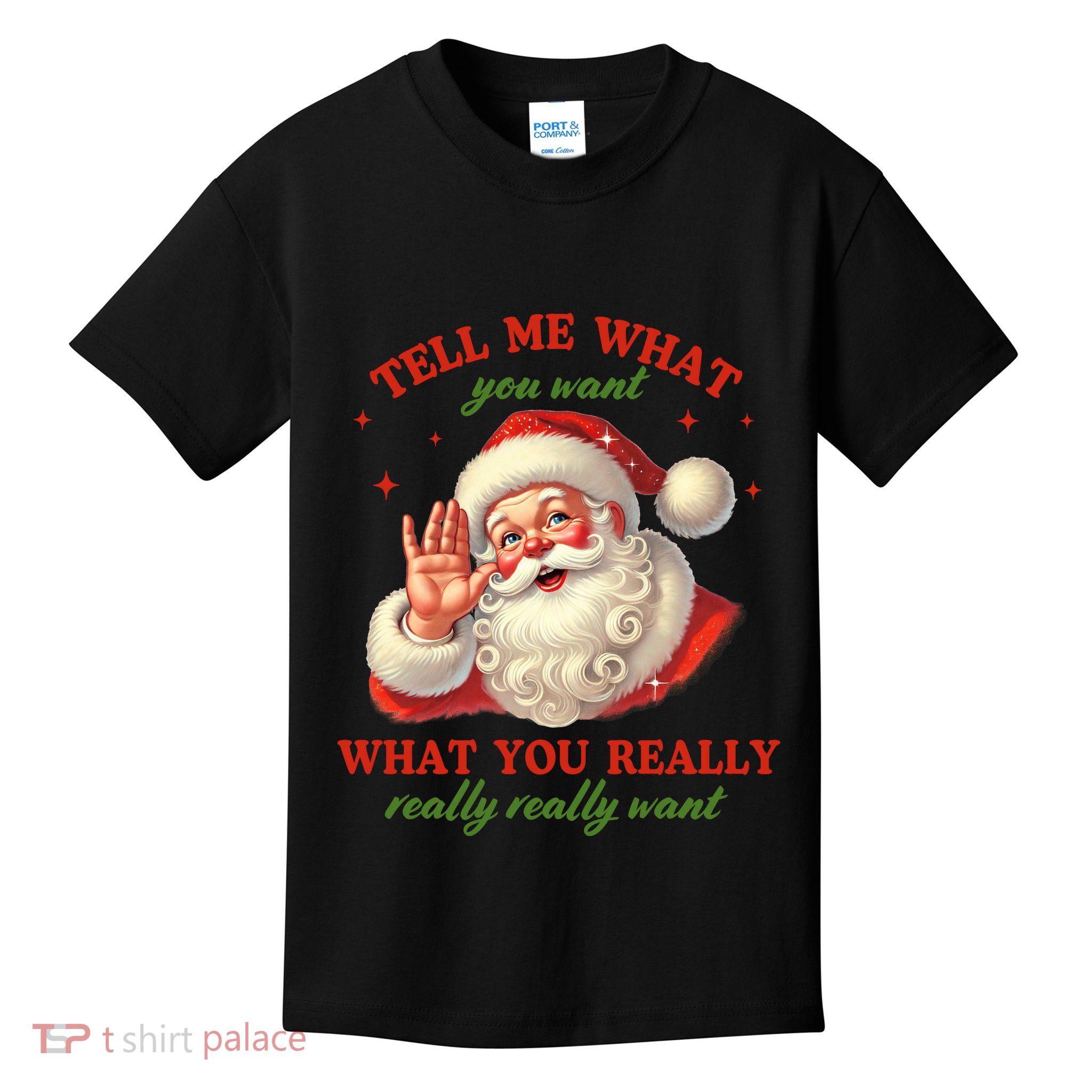 Funny Christmas Vintage Santa Kids T-Shirt