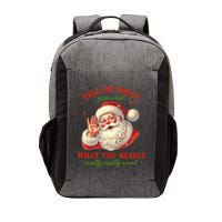 Funny Christmas Vintage Santa Vector Backpack